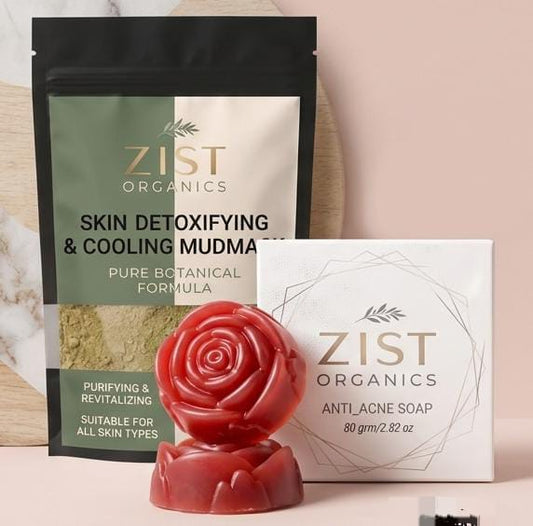 Clear Skin Duo | Organic Anti-Acne Soap & Detox Mud Mask Bundle