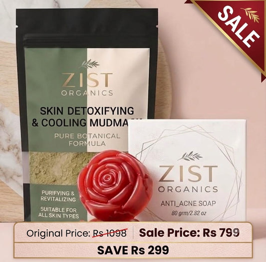 Clear Skin Duo | Organic Anti-Acne Soap & Detox Mud Mask Bundle